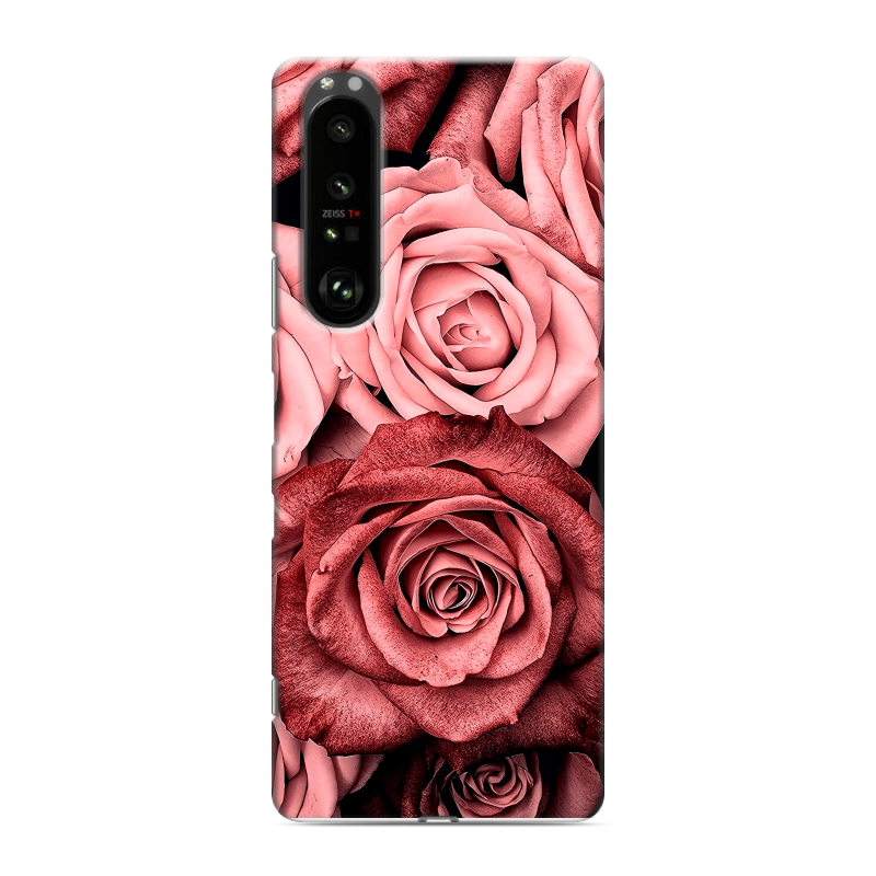 Пластиковый чехол на Sony Xperia 1 III с принтом Цветы розы Пластиковый чехол на Sony Xperia 1 III с принтом Цветы розы
