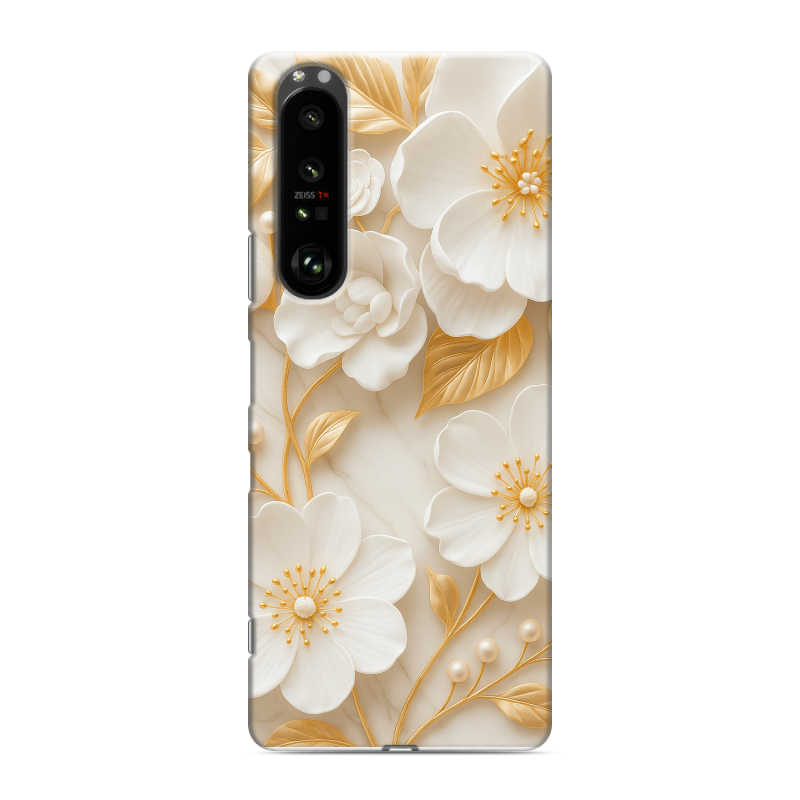 Силиконовый чехол на Sony Xperia 1 III с принтом Цветы Силиконовый чехол на Sony Xperia 1 III с принтом Цветы