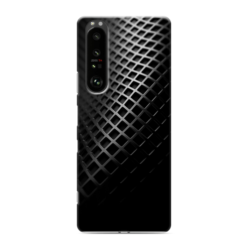 Силиконовый противоударный чехол на Sony Xperia 1 III с принтом Текстура металла Силиконовый противоударный чехол на Sony Xperia 1 III с принтом Текстура металла