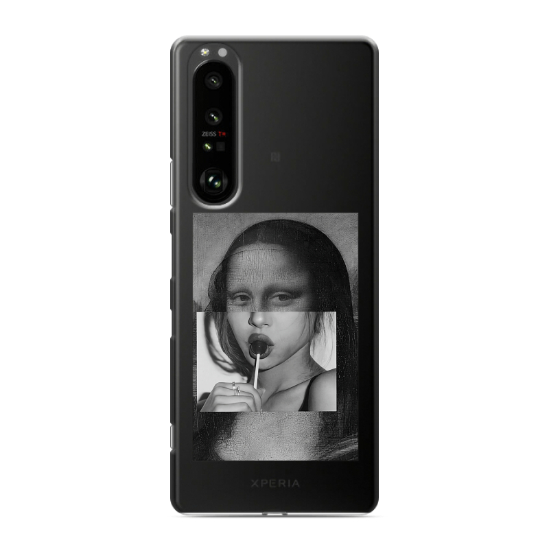 Силиконовый чехол на Sony Xperia 1 III с принтом Мона Лиза Силиконовый чехол на Sony Xperia 1 III с принтом Мона Лиза
