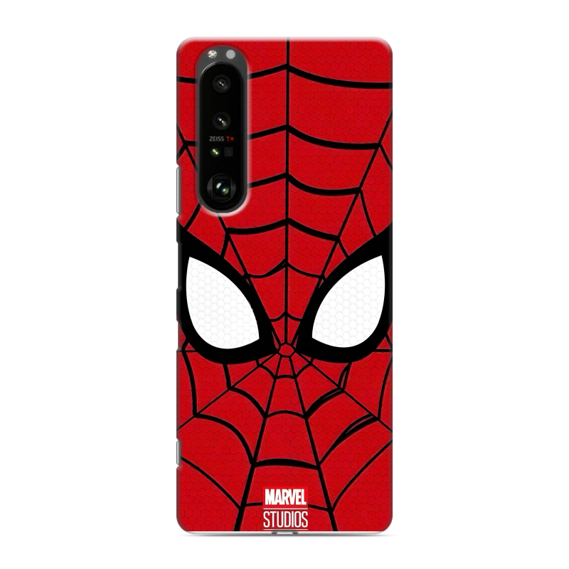 Силиконовый чехол на Sony Xperia 1 III с принтом человек паук spiderman Силиконовый чехол на Sony Xperia 1 III с принтом человек паук spiderman