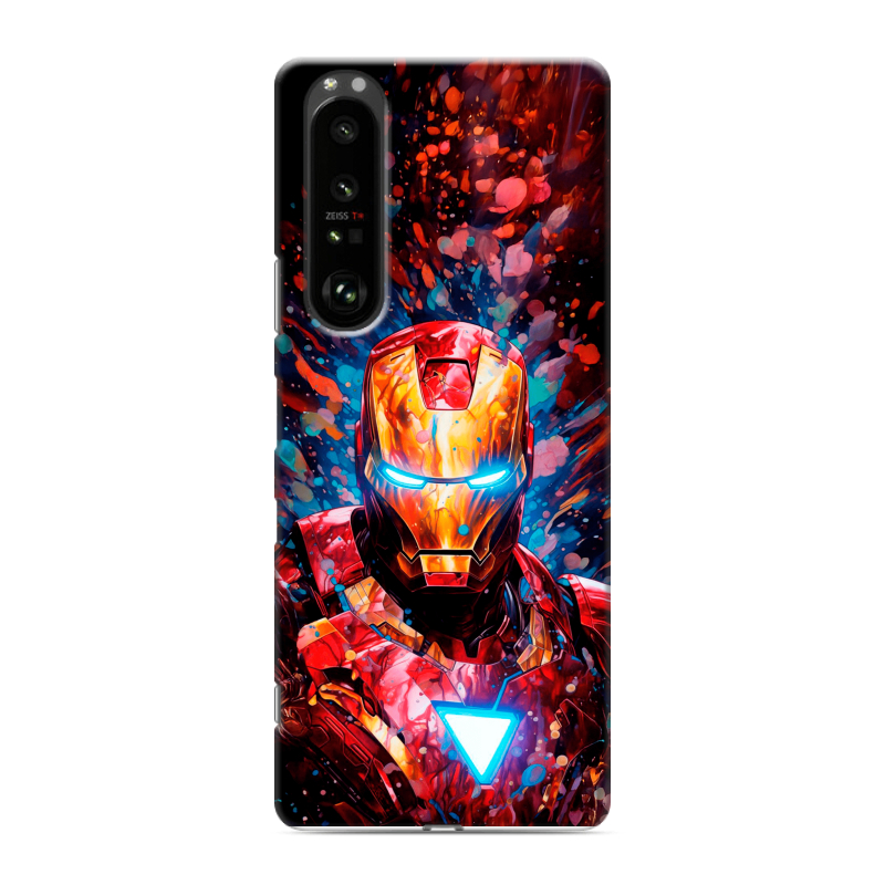 Пластиковый чехол на Sony Xperia 1 III с принтом Железный человек Ironman Пластиковый чехол на Sony Xperia 1 III с принтом Железный человек Ironman