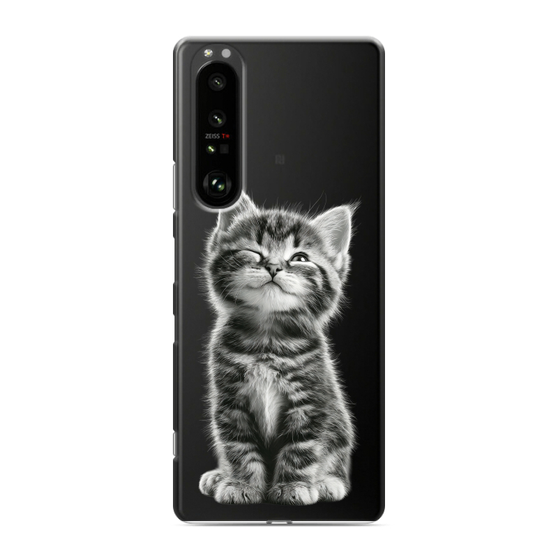 Силиконовый чехол на Sony Xperia 1 III с принтом Котенок Силиконовый чехол на Sony Xperia 1 III с принтом Котенок