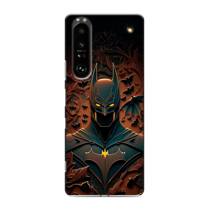 Пластиковый чехол на Sony Xperia 1 III с принтом Batman Бэтмен Пластиковый чехол на Sony Xperia 1 III с принтом Batman Бэтмен