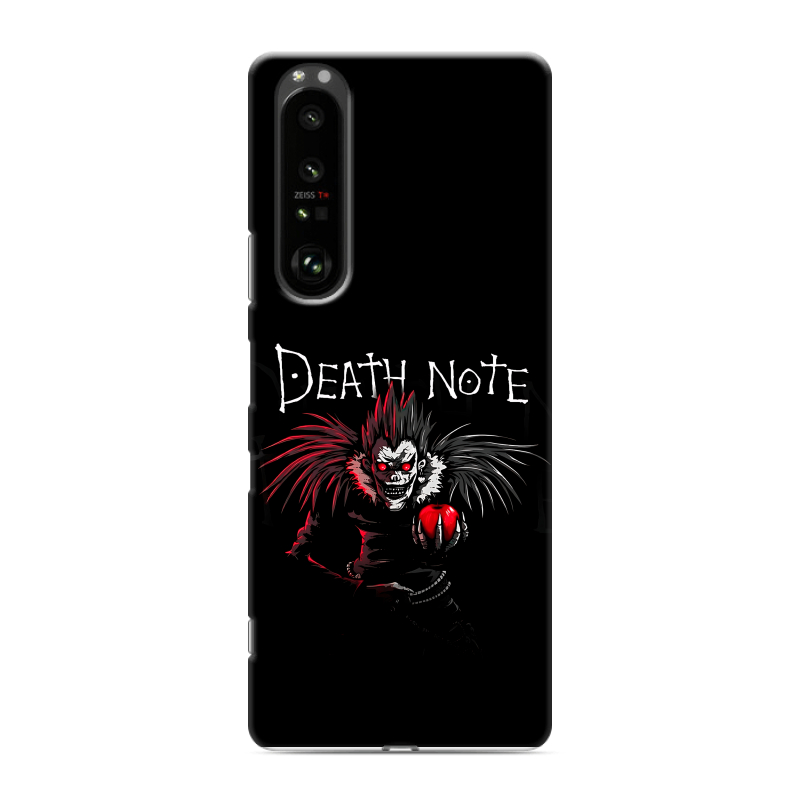 Силиконовый противоударный чехол на Sony Xperia 1 III с принтом Death note Тетрадь смерти Силиконовый противоударный чехол на Sony Xperia 1 III с принтом Death note Тетрадь смерти
