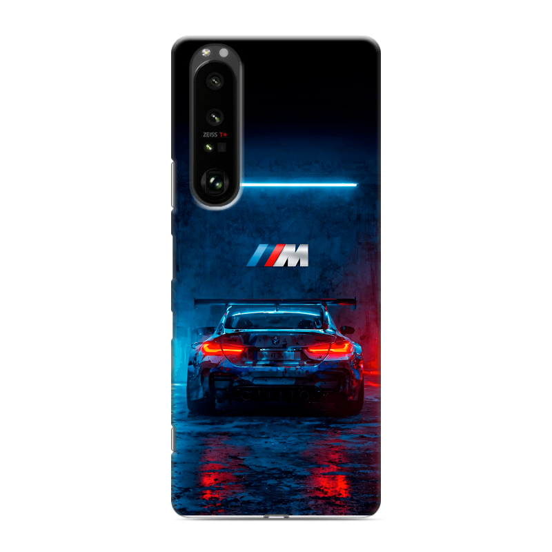 Силиконовый противоударный чехол на Sony Xperia 1 III с принтом BMW БМВ Силиконовый противоударный чехол на Sony Xperia 1 III с принтом BMW БМВ