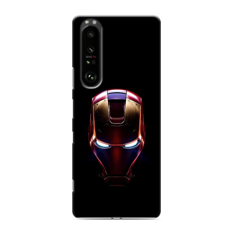 Силиконовый противоударный чехол на Sony Xperia 1 III с принтом IronMan Железный человек Силиконовый противоударный чехол на Sony Xperia 1 III с принтом IronMan Железный человек