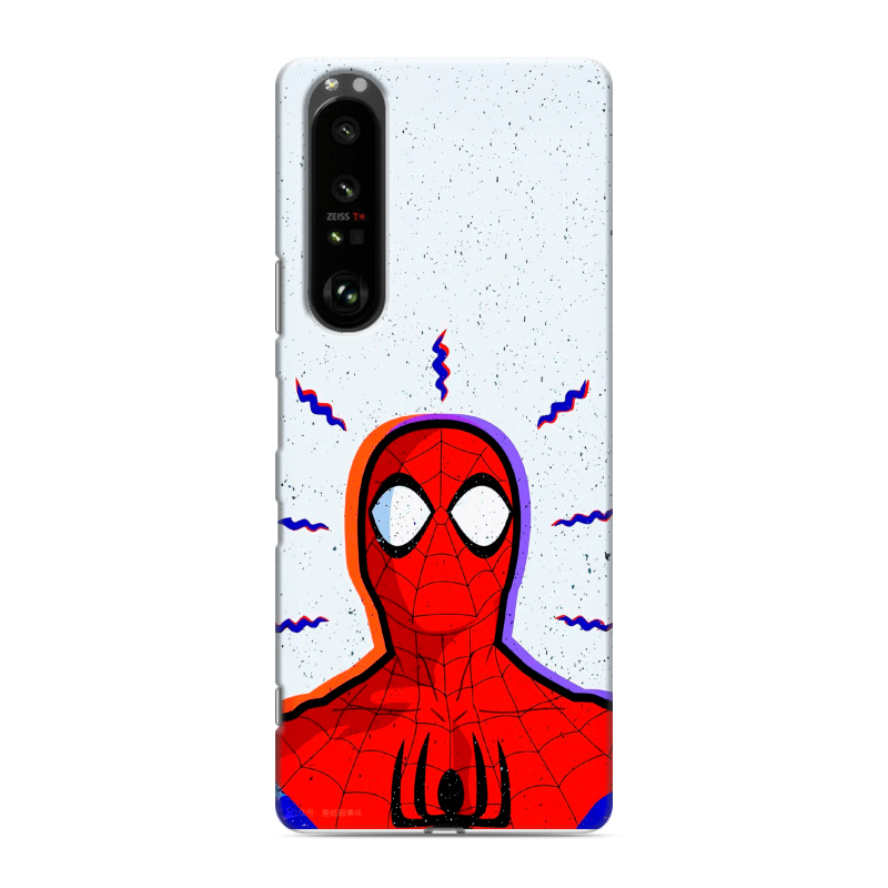 Силиконовый противоударный чехол на Sony Xperia 1 III с принтом Spiderman Человек паук Силиконовый противоударный чехол на Sony Xperia 1 III с принтом Spiderman Человек паук