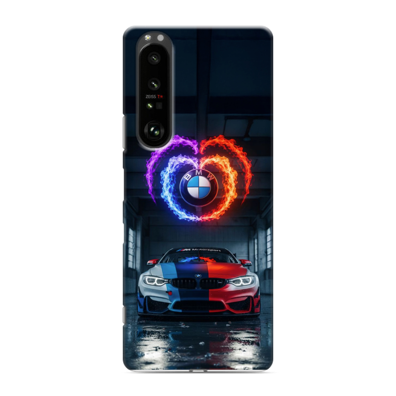 Силиконовый чехол на Sony Xperia 1 III с принтом BMW БМВ Силиконовый чехол на Sony Xperia 1 III с принтом BMW БМВ