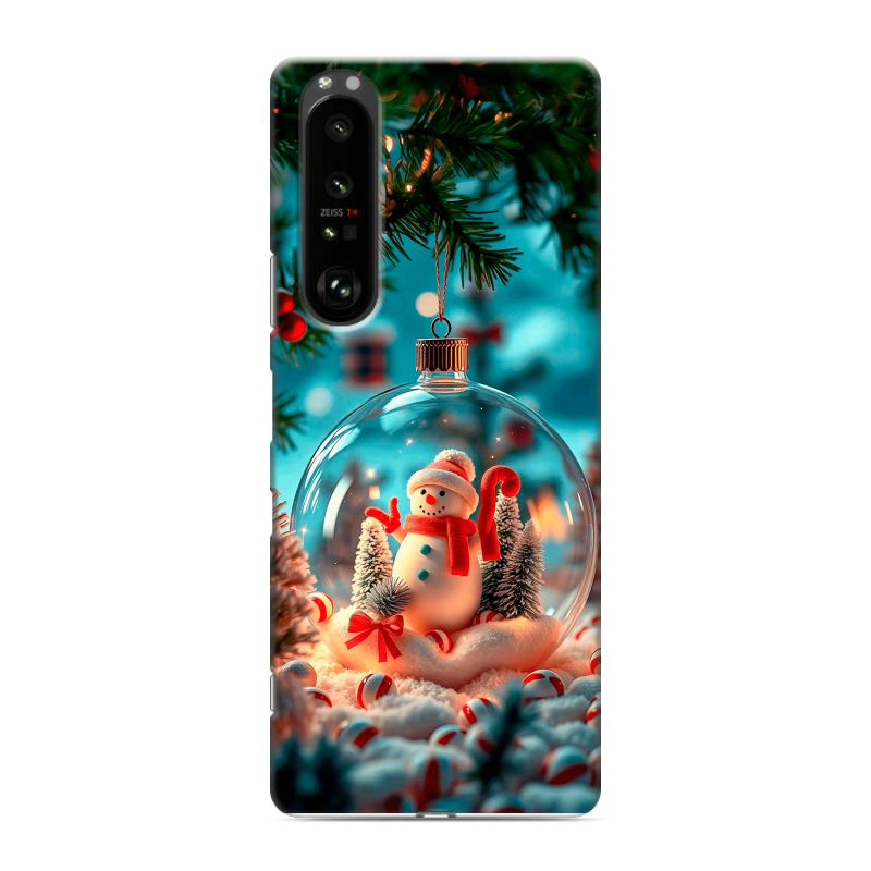 Пластиковый чехол на Sony Xperia 1 III с принтом Новый год Пластиковый чехол на Sony Xperia 1 III с принтом Новый год