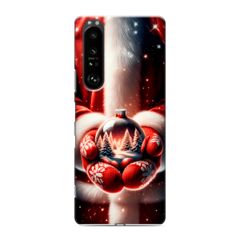 Пластиковый чехол на Sony Xperia 1 III с принтом Новый год Пластиковый чехол на Sony Xperia 1 III с принтом Новый год