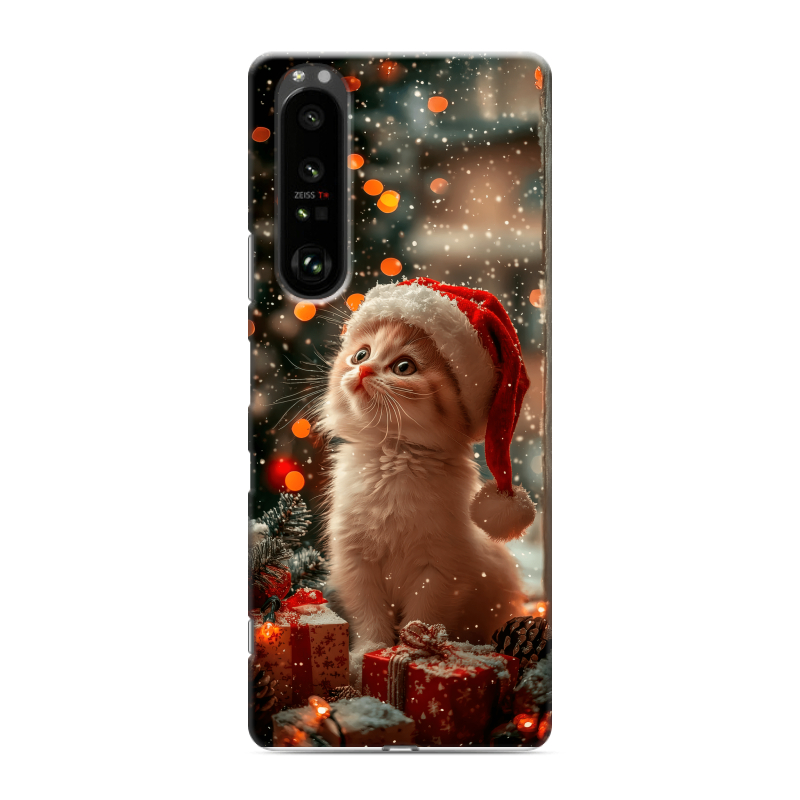 Силиконовый чехол на Sony Xperia 1 III с принтом Новый год Силиконовый чехол на Sony Xperia 1 III с принтом Новый год