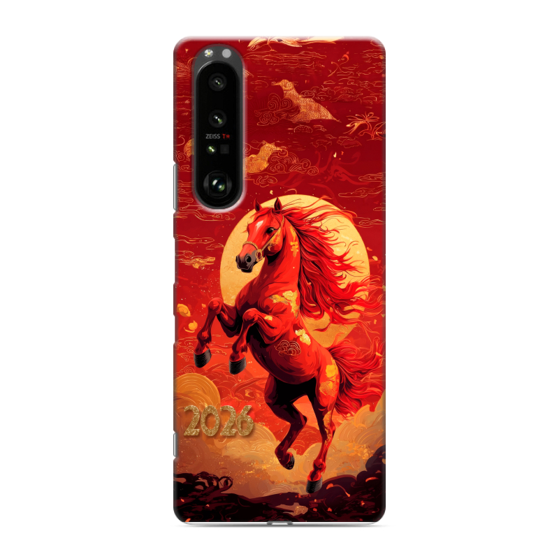 Пластиковый чехол на Sony Xperia 1 III с принтом Новый год Пластиковый чехол на Sony Xperia 1 III с принтом Новый год