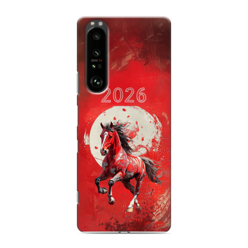 Пластиковый чехол на Sony Xperia 1 III с принтом Новый год Пластиковый чехол на Sony Xperia 1 III с принтом Новый год