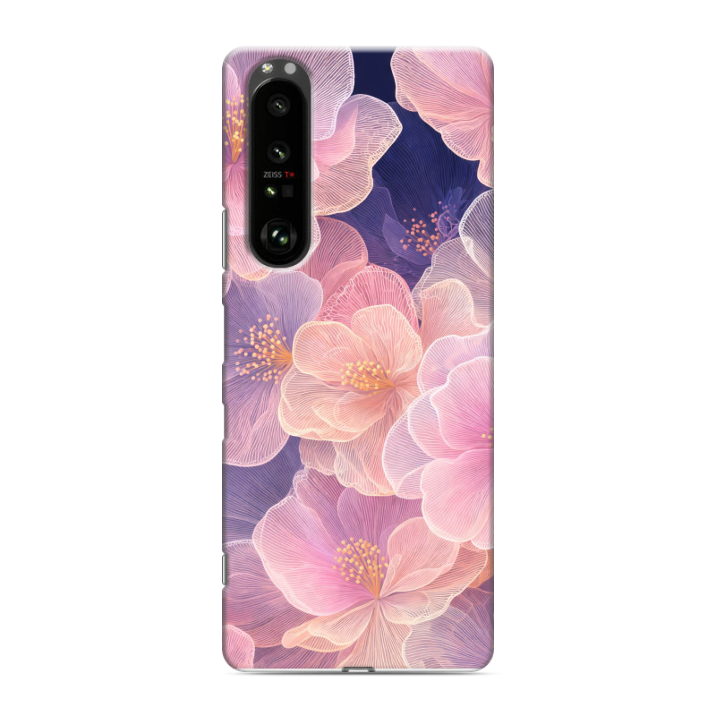 Силиконовый противоударный чехол на Sony Xperia 1 III с принтом женский Силиконовый противоударный чехол на Sony Xperia 1 III с принтом женский