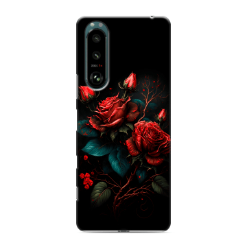 Силиконовый чехол на Sony Xperia 5 III с принтом Розы красные Силиконовый чехол на Sony Xperia 5 III с принтом Розы красные