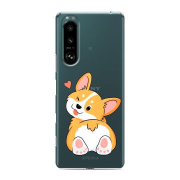 Силиконовый чехол на Sony Xperia 5 III с принтом Корги Силиконовый чехол на Sony Xperia 5 III с принтом Корги