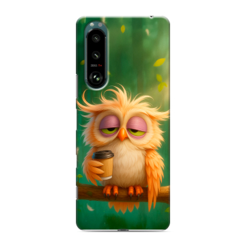 Силиконовый чехол на Sony Xperia 5 III с принтом сова Силиконовый чехол на Sony Xperia 5 III с принтом сова