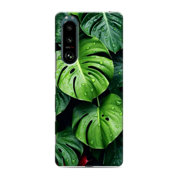 Силиконовый чехол на Sony Xperia 5 III с принтом Листья Силиконовый чехол на Sony Xperia 5 III с принтом Листья