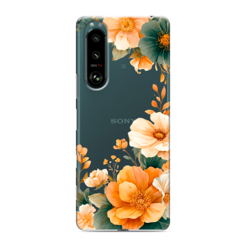 Силиконовый чехол на Sony Xperia 5 III с принтом Цветы принт Силиконовый чехол на Sony Xperia 5 III с принтом Цветы принт