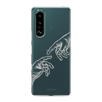 Силиконовый чехол на Sony Xperia 5 III с принтом Сотворение мира Силиконовый чехол на Sony Xperia 5 III с принтом Сотворение мира