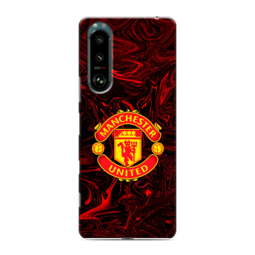 Силиконовый чехол на Sony Xperia 5 III с принтом Manchester United Силиконовый чехол на Sony Xperia 5 III с принтом Manchester United