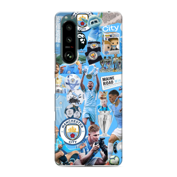 Силиконовый чехол на Sony Xperia 5 III с принтом Man City Манчестер Сити Силиконовый чехол на Sony Xperia 5 III с принтом Man City Манчестер Сити