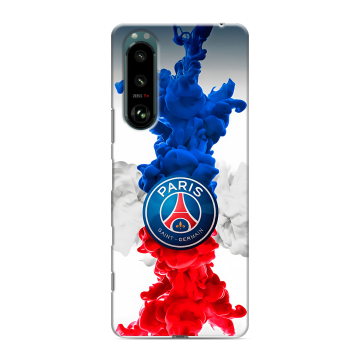 Силиконовый чехол на Sony Xperia 5 III с принтом PSG ПСЖ Силиконовый чехол на Sony Xperia 5 III с принтом PSG ПСЖ