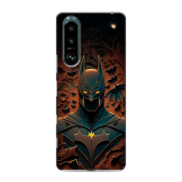 Силиконовый чехол на Sony Xperia 5 III с принтом Batman Бэтмен Силиконовый чехол на Sony Xperia 5 III с принтом Batman Бэтмен