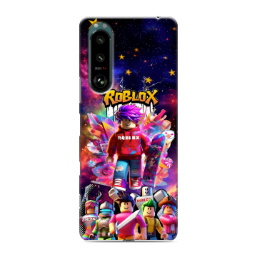Силиконовый чехол на Sony Xperia 5 III с принтом Roblox Роблокс