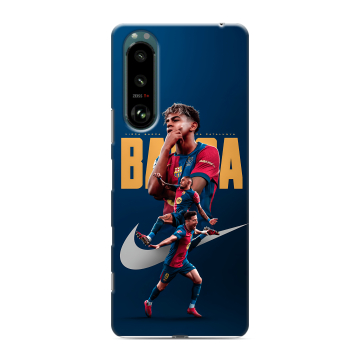 Силиконовый чехол на Sony Xperia 5 III с принтом Барселона Barca Yamal Силиконовый чехол на Sony Xperia 5 III с принтом Барселона Barca Yamal