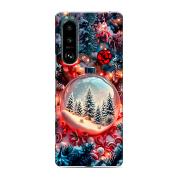 Силиконовый чехол на Sony Xperia 5 III с принтом Новый год Силиконовый чехол на Sony Xperia 5 III с принтом Новый год