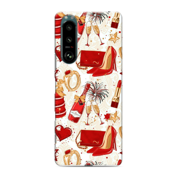 Силиконовый чехол на Sony Xperia 5 III с принтом Новый год Силиконовый чехол на Sony Xperia 5 III с принтом Новый год