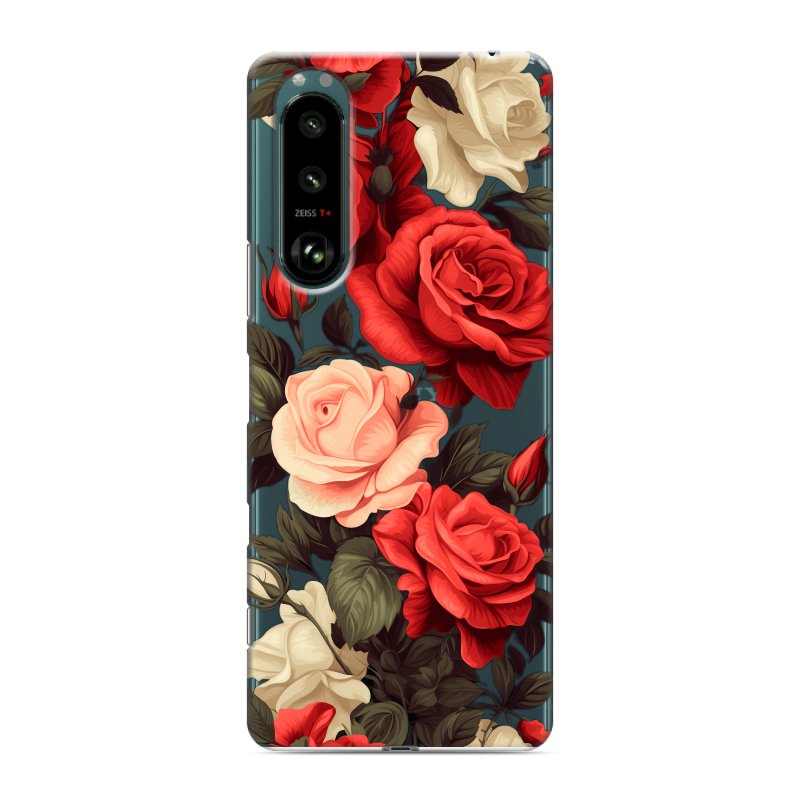 Силиконовый чехол на Sony Xperia 5 III с принтом Розы Силиконовый чехол на Sony Xperia 5 III с принтом Розы