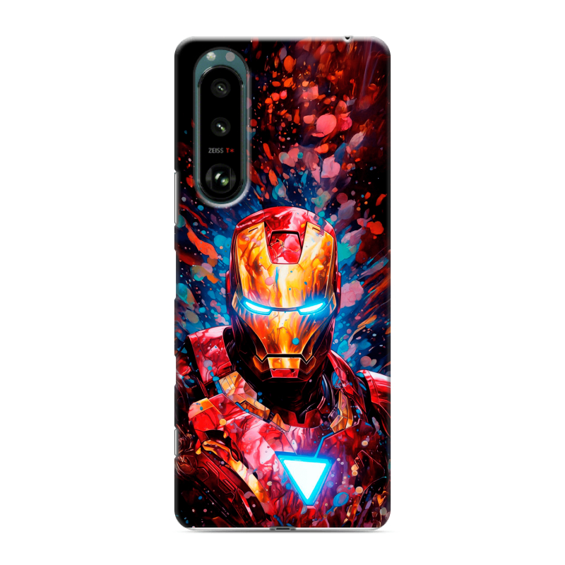 Силиконовый чехол на Sony Xperia 5 III с принтом Железный человек Ironman Силиконовый чехол на Sony Xperia 5 III с принтом Железный человек Ironman