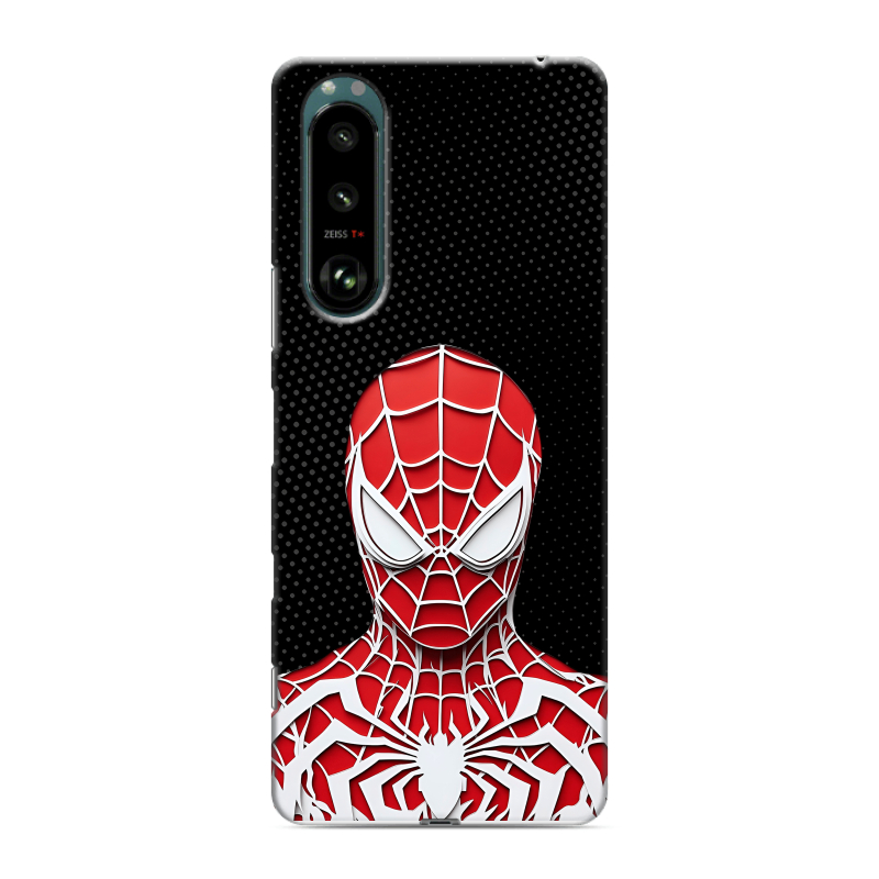 Силиконовый чехол на Sony Xperia 5 III с принтом человек паук spiderman Силиконовый чехол на Sony Xperia 5 III с принтом человек паук spiderman