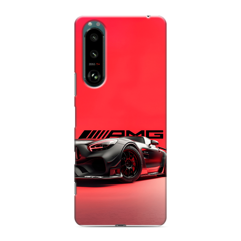 Силиконовый чехол на Sony Xperia 5 III с принтом Мерседес Mercedes AMG Силиконовый чехол на Sony Xperia 5 III с принтом Мерседес Mercedes AMG