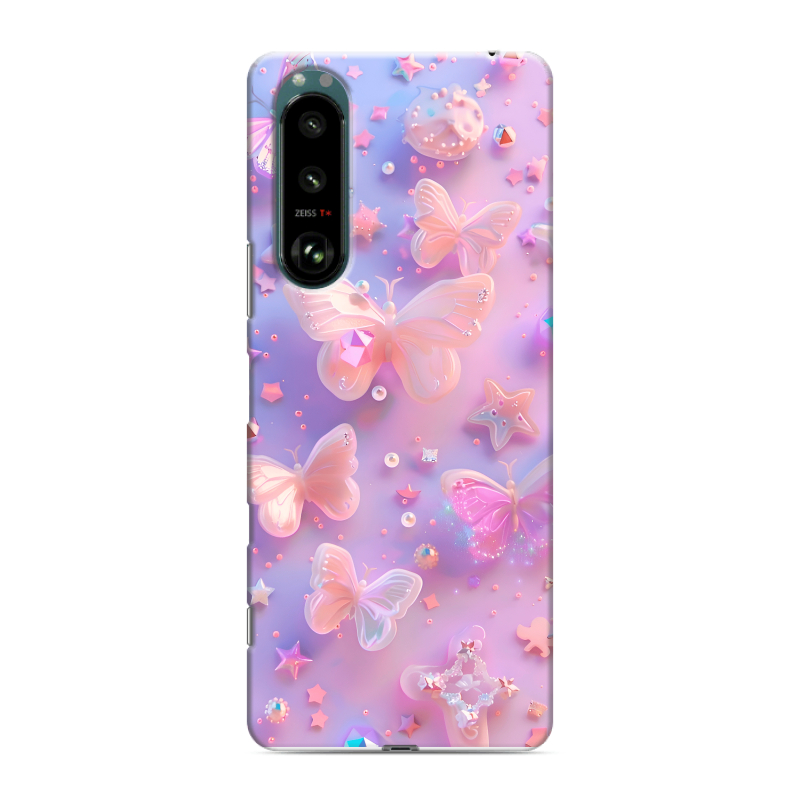 Силиконовый чехол на Sony Xperia 5 III с принтом Бабочки Силиконовый чехол на Sony Xperia 5 III с принтом Бабочки