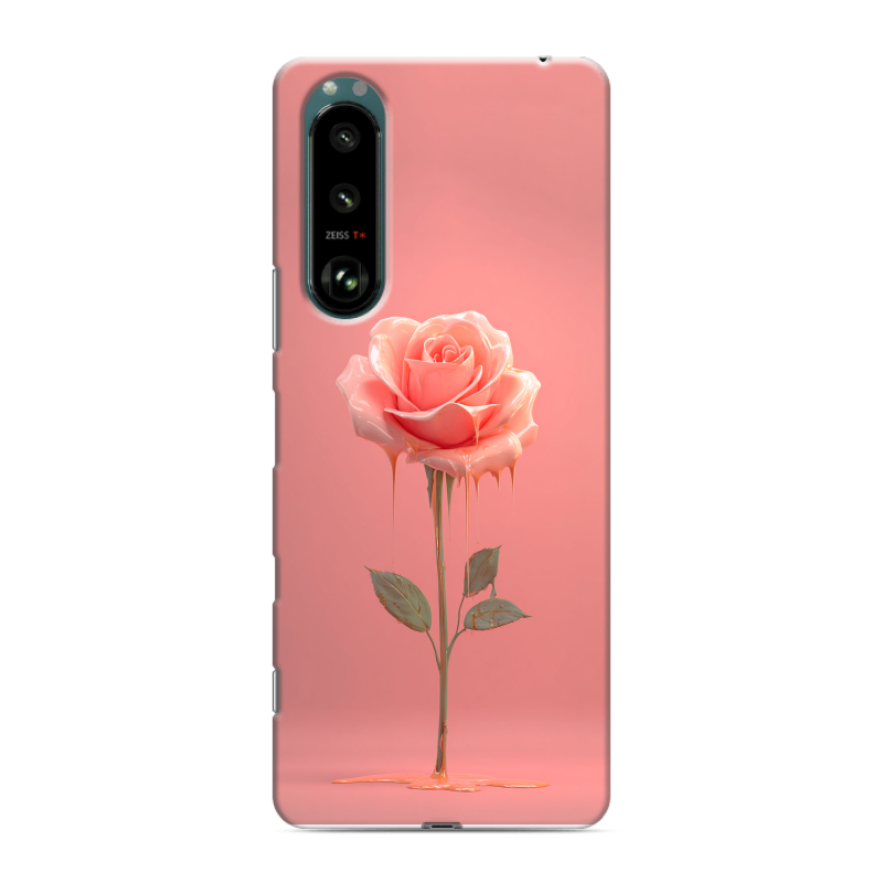 Силиконовый чехол на Sony Xperia 5 III с принтом Розовая роза Силиконовый чехол на Sony Xperia 5 III с принтом Розовая роза