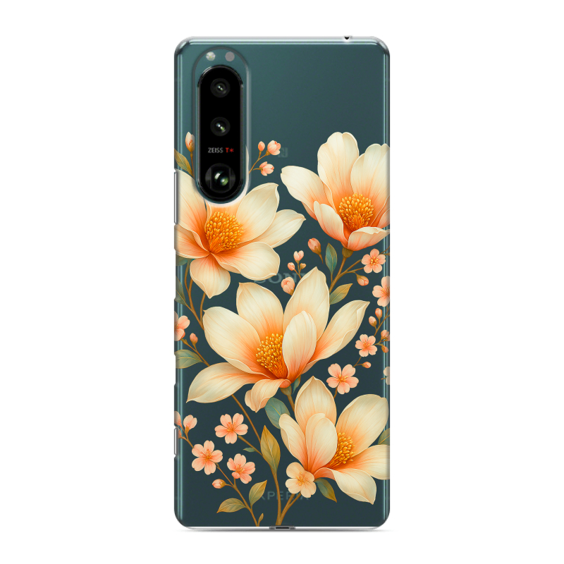 Силиконовый чехол на Sony Xperia 5 III с принтом Цветы Силиконовый чехол на Sony Xperia 5 III с принтом Цветы
