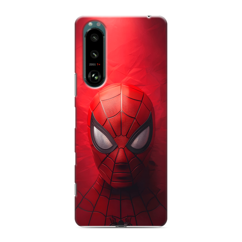 Силиконовый чехол на Sony Xperia 5 III с принтом Spiderman Человек паук Силиконовый чехол на Sony Xperia 5 III с принтом Spiderman Человек паук