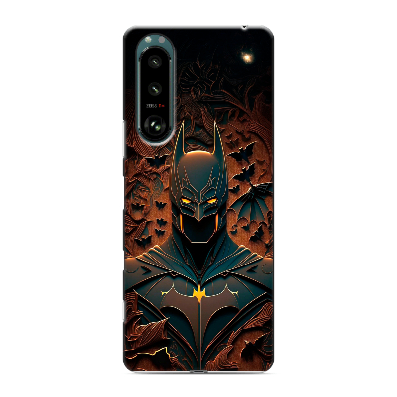 Силиконовый противоударный чехол на Sony Xperia 5 III с принтом Batman Бэтмен Силиконовый противоударный чехол на Sony Xperia 5 III с принтом Batman Бэтмен