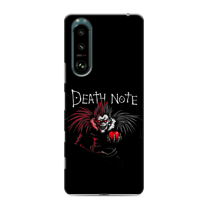 Силиконовый чехол на Sony Xperia 5 III с принтом Death note Тетрадь смерти Силиконовый чехол на Sony Xperia 5 III с принтом Death note Тетрадь смерти