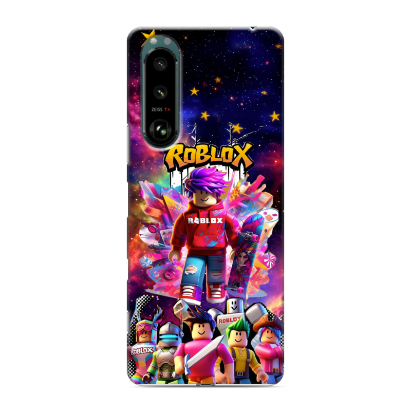 Силиконовый чехол на Sony Xperia 5 III с принтом Roblox Роблокс Силиконовый чехол на Sony Xperia 5 III с принтом Roblox Роблокс