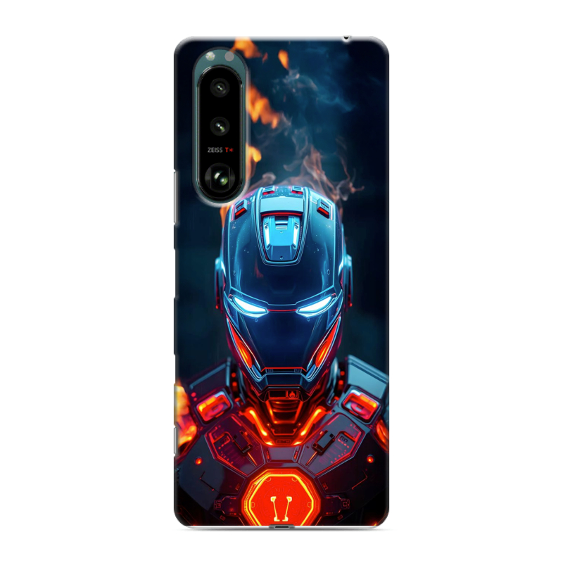 Силиконовый чехол на Sony Xperia 5 III с принтом IronMan Железный человек Силиконовый чехол на Sony Xperia 5 III с принтом IronMan Железный человек