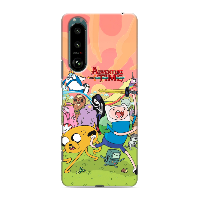 Силиконовый противоударный чехол на Sony Xperia 5 III с принтом Adventure time Время приключений Силиконовый противоударный чехол на Sony Xperia 5 III с принтом Adventure time Время приключений