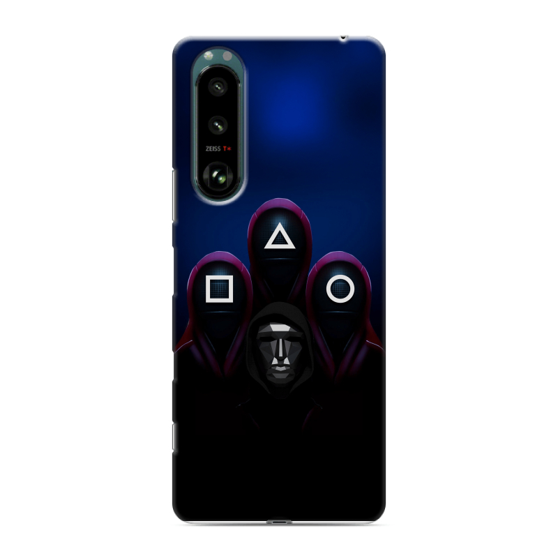 Силиконовый противоударный чехол на Sony Xperia 5 III с принтом Игра Кальмара Силиконовый противоударный чехол на Sony Xperia 5 III с принтом Игра Кальмара