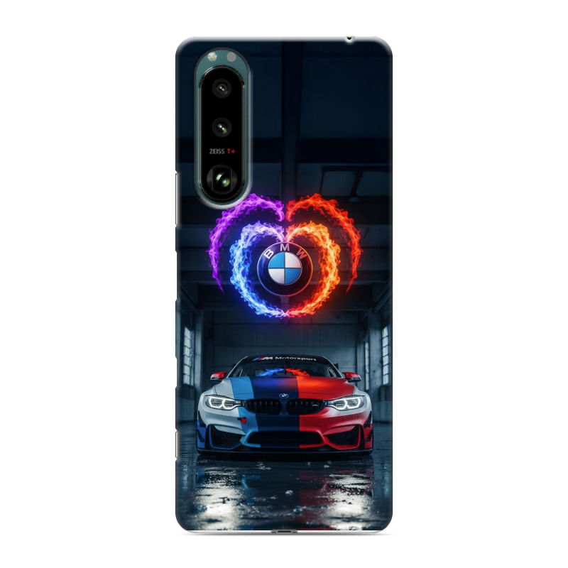 Силиконовый чехол на Sony Xperia 5 III с принтом BMW БМВ Силиконовый чехол на Sony Xperia 5 III с принтом BMW БМВ