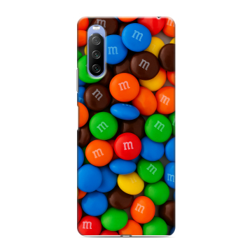 Силиконовый противоударный чехол на Sony Xperia 10 III с принтом Конфеты Силиконовый противоударный чехол на Sony Xperia 10 III с принтом Конфеты