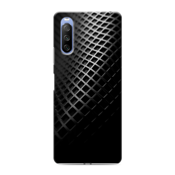 Силиконовый противоударный чехол на Sony Xperia 10 III с принтом Текстура металла Силиконовый противоударный чехол на Sony Xperia 10 III с принтом Текстура металла